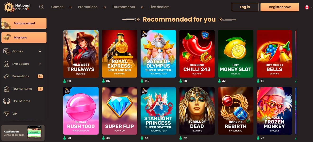 National Casino popular online casino