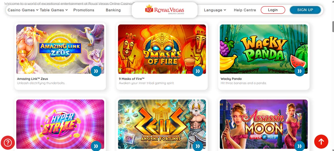 Royal Vegas popular online casino